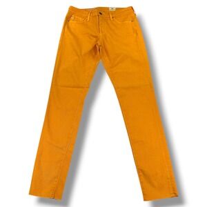 AG Adriano‎ Goldschmied The Legging Ankle Super Skinny Jeans Orange Womens 27R